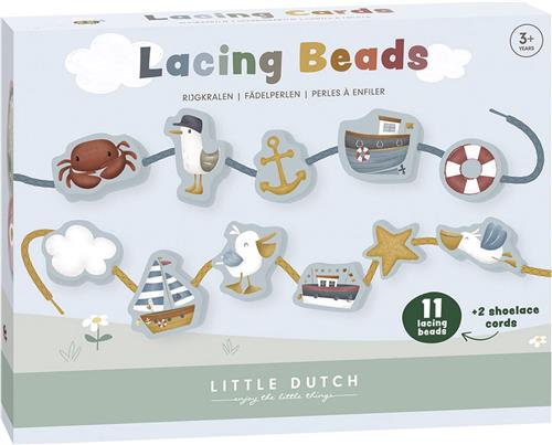 Little Dutch Houten Rijgkralen Sailors Bay - educatief speelgoed