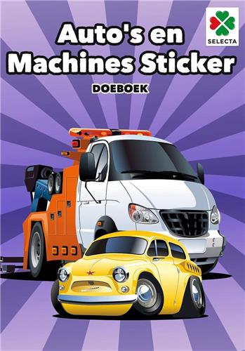 Auto's en Machines Sticker Doeboek