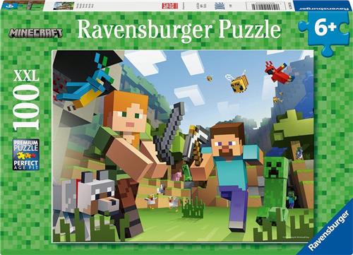 Ravensburger Minecraft 100 Pieces Xxl Puzzel Groen