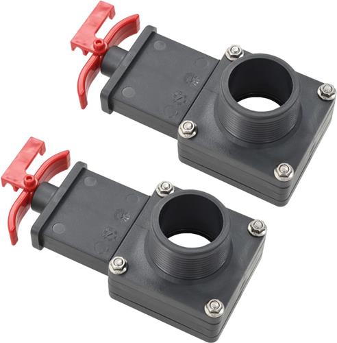 The Living Store Zwembadklep ABS 1.5 - Sluitklem - Chloorbestendig - 2 stuks