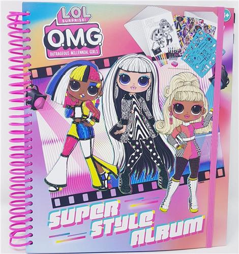 L.O.L Surprise! CREATIEF KNUTSELBOEK - tekenboek - kleurboek - lol surprise - stickervellen - gum - puntenslijper - krijtjes - stiften - patronen