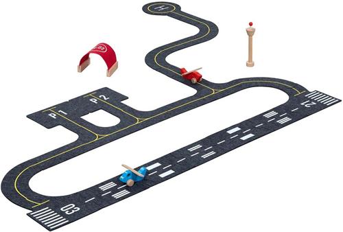 Goki Speelset Wegdelen Vliegveld met Accessoires - 26dlg.