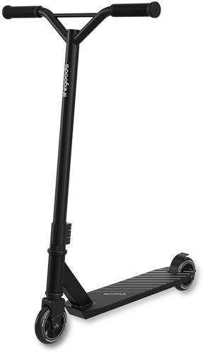 LifeGoods Stuntstep Fly Pro - 6+ Jaar - Step voor Kinderen - Jongens/Meisjes - 100mm - 100KG - Zwart