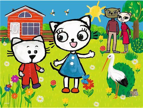 Trefl puzzel The Adventures of Kitty Feline - 30 stukjes.