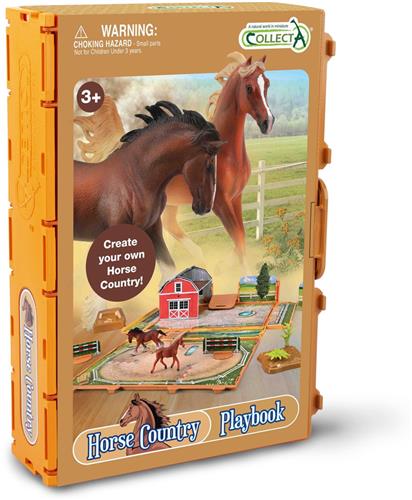 COLLECTA Dierenboek Speelset - Paarden.
