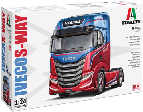 1:24 Italeri 3963 Iveco Stralis S-Way 4x2 - Moderne Truck - Vrachtwagen Plastic Modelbouwpakket