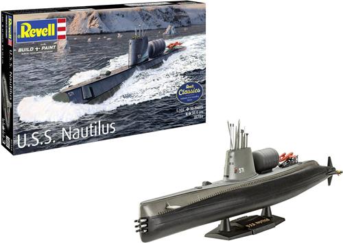 1:305 Revell 05184 U.S.S. Nautilus - SSN-571 - Amerikaanse Onderzeeër Plastic Modelbouwpakket