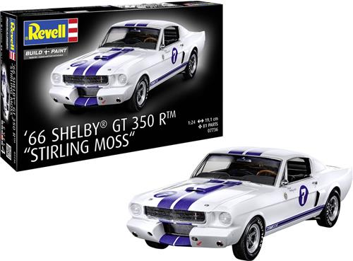 1:24 Revell 07736 Shelby Ford Mustang GT 350 R 1966 - Stirling Moss - Raceauto Plastic Modelbouwpakket