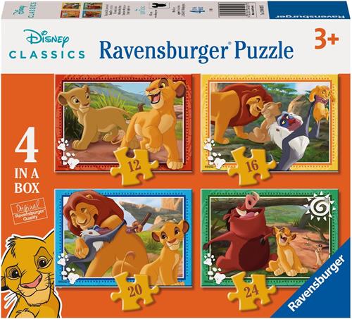 Ravensburger puzzel The Lion King - Legpuzzel - 12, 16, 20, 24 stukjes