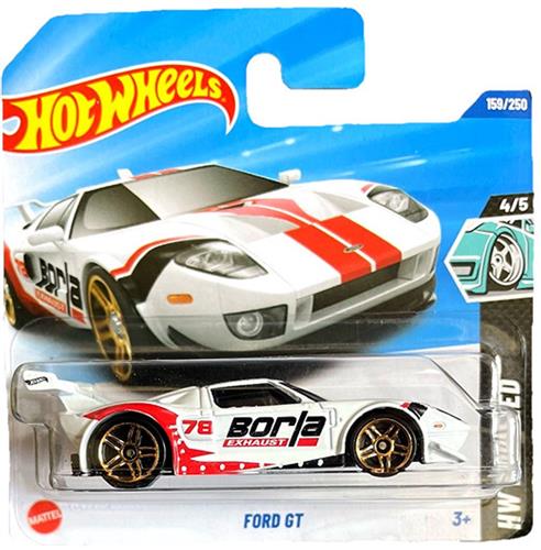 HOT WHEELS FORD GT BORLA 78 WHITE RED 159/250 1:64 HW MODIFIED 4/5 2025
