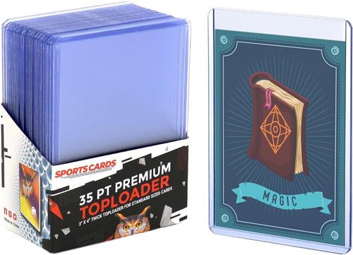 Toploader - Kaartenhouder - Trading cards bescherming - Pokémon kaarten opbergen - Verzamelaarsaccessoires - TCG kaarten - MTG - Sportkaarten - Kaartbescherming - Kaarten display - Kaarten bewaren