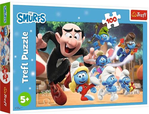 Smurfenpuzzel met Gargamel - 100 stukjes - De smurfen