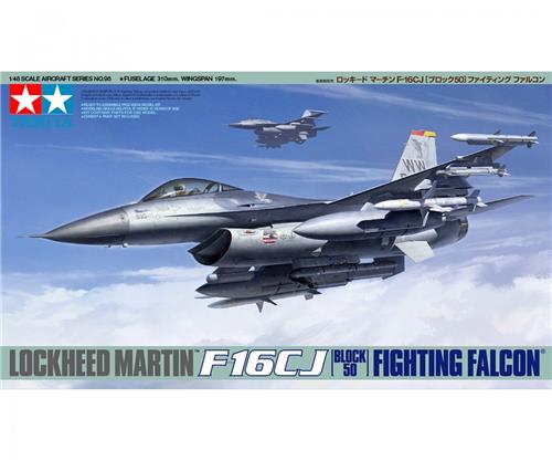 1:48 Tamiya 61098 F-16CJ Lockheed Martin Fighting Falcon - Block 50 Plastic Modelbouwpakket