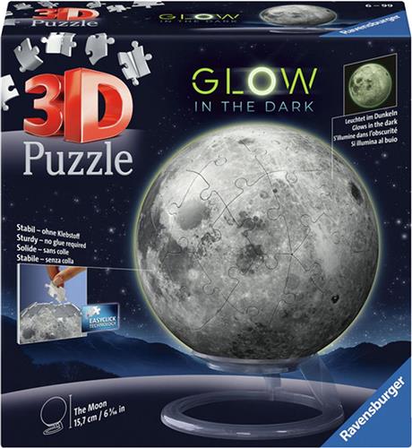 Ravensburger Maan Glow in the Dark - 3D Puzzel