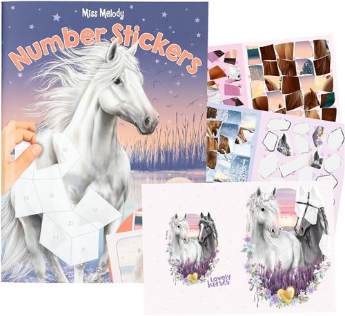 Depesche - Miss Melody nummer stickers - stickerboek