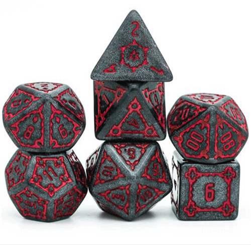 Dobbelsteen set Jumbo Kasteel Zwart 7dlg