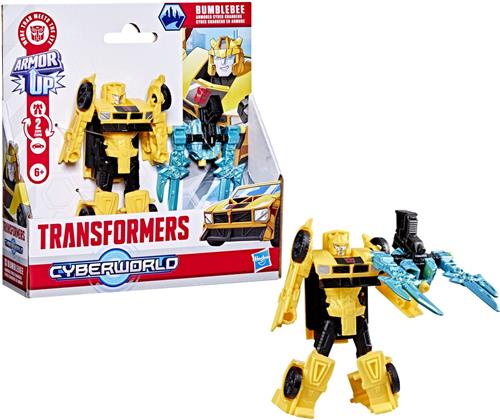 Transformers CYBERWORLD Armored Cyber Changers Bumblebee - Actiefiguur