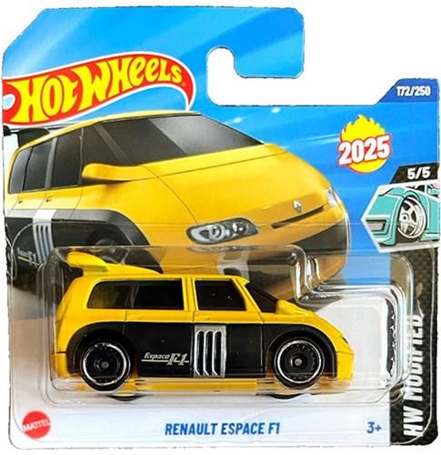 HOT WHEELS RENAULT ESPACE F1 RACING YELLOW 172/250 HW MODIFIED 5/5