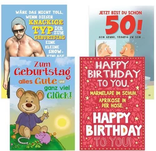 Muziekkaarten met verrassing, duits.