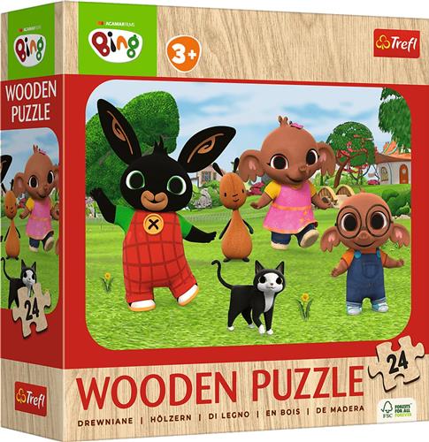 Trefl Trefl 24 Wooden Puzzle - Meet Bing/ Acamar Films Bing_FSC Mix 70%.