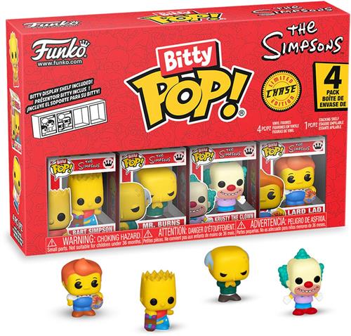 Funko Bitty Pop! - The Simpsons - Bart Simpson / Mr. Burns / Krusty the Clown / Random Chase