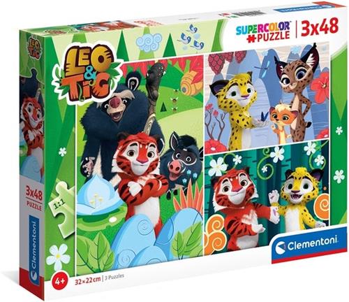 Clementoni Supercolor 25270 puzzel Legpuzzel 48 stuk(s) Dieren