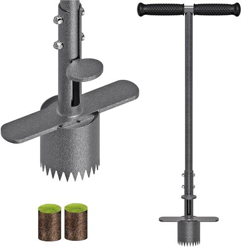 Inovra - 80cm Lang Handvat Bloemplanter met Scherpe Tanden en Automatische Grondlevering