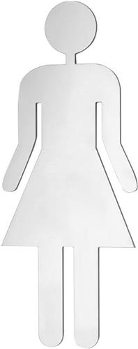 Inovra - Moderne Dames Toilet Indicator  Vrouwen Patroon Badkamerbordje 200x81x3mm