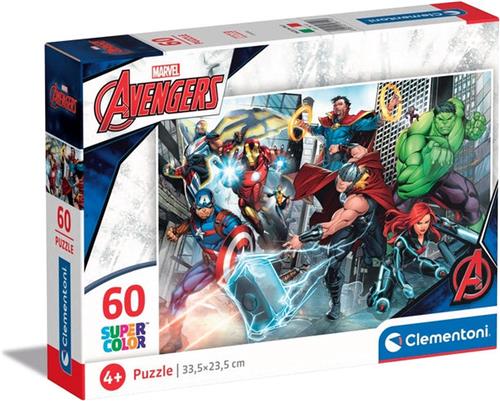 Clementoni - Puzzel - 60 Stukjes - Marvel Avengers - Super Color