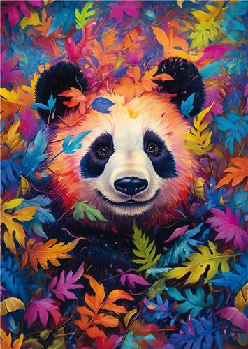 Schmidt Spiele Panda Bear in the Rainbow Forest - 1000 pieces.