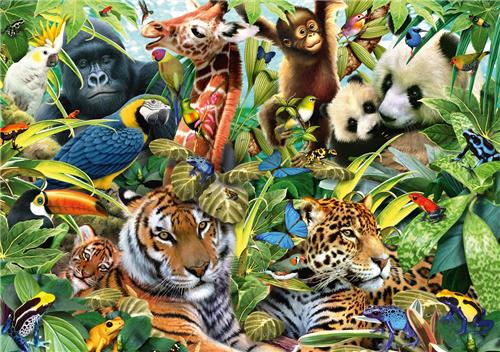 Schmidt Spiele Colorful wildlife - 1500 pieces.