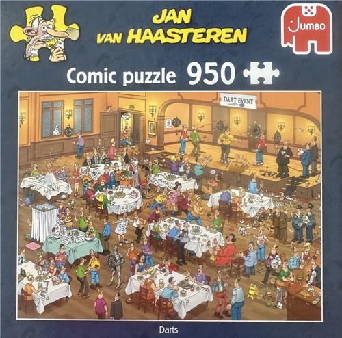 Jan van Haasteren comic puzzle darts 950 stukjes jumbo puzzel