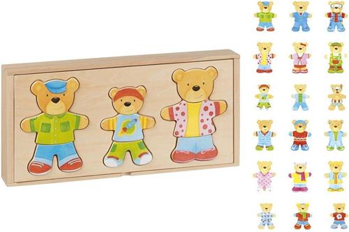 Goki Puzzle przebieranki misie