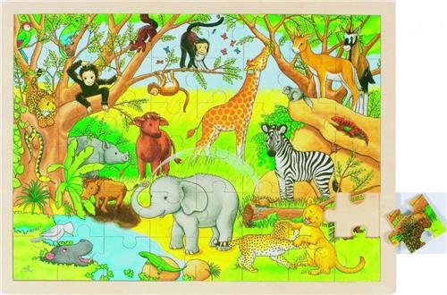 legpuzzel Afrika junior hout 48 stukjes