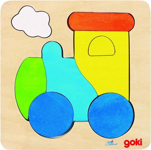 Goki Inlegpuzzel locomotief 6-delig