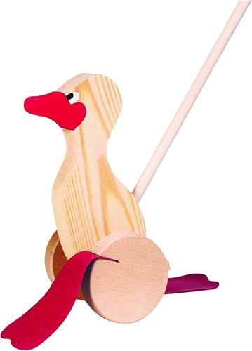 Goki Stokroller Eend 21cm