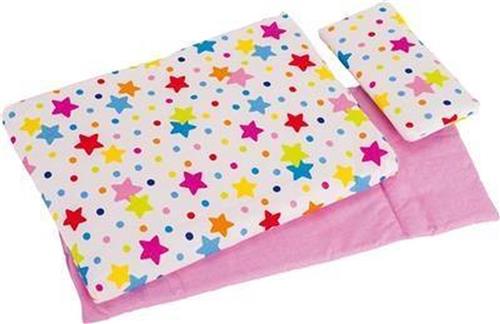 Goki Poppen Beddengoed Sterren Dekbed + Kussen
