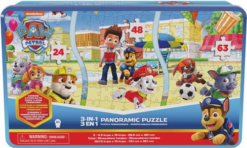 PAW Patrol 3-in-1 panoramapuzzel, verzamelblik