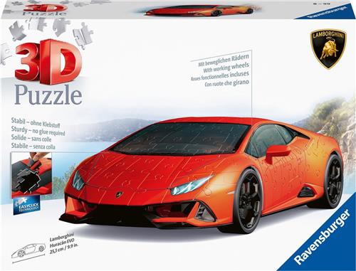 Ravensburger Lamborghini Huracan EVO Arancio - 3D Puzzel