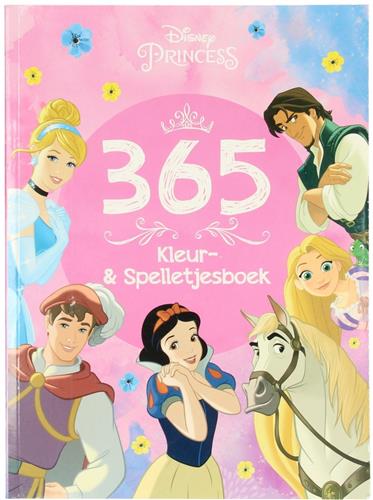 365 Kleur & Spelletjesboek Dinsey Prinses - kleurboek met kleurplaten - 365 activiteiten