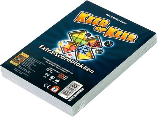 999 Games - Scoreblokken - Keer op Keer - Twee stuks - Level 1 - Dobbelspel