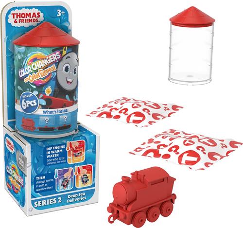 Thomas de Stoomlocomotief, Mysterieuze Speelgoedtreinen, collectie Color Reveal locomotieven en verrassende ladingen