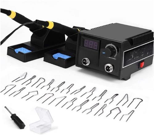 Brandschilderset Met Temperatuurregeling  100W Houtbrander Met 23-Delige Spitsen En Twee Pennen  Brandschilderstation Voor Hout  Leer  En Kurk