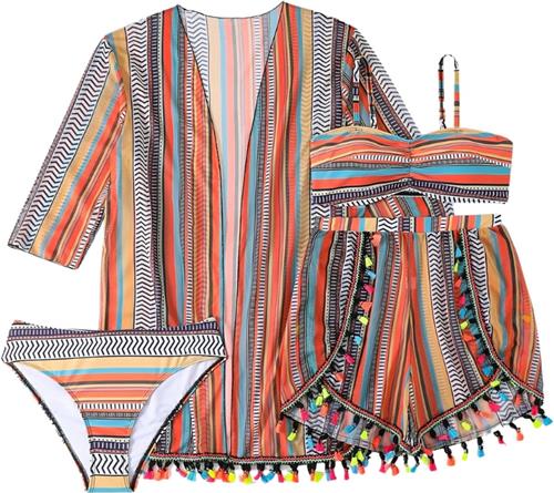 Bovista Bikini Set Dames - Strandjurk - Volwassenen - Strandtuniek - Blouse - Gemengd - Maat XL