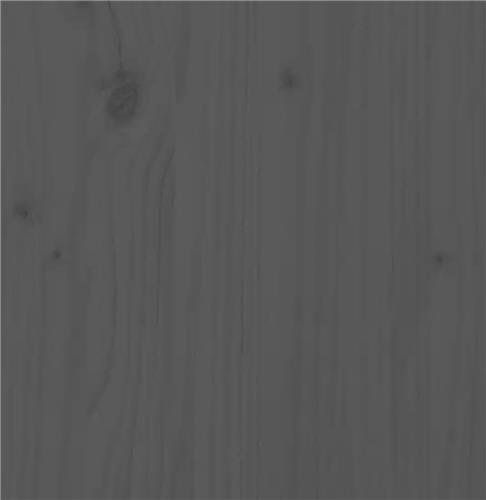 vidaXL Zandbak met bankjes vierkant massief grenenhout grijs