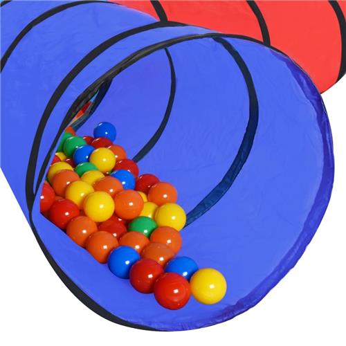 vidaXL Kinderspeeltunnel met 250 ballen meerkleurig