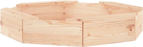 Zandbak met bankjes achthoekig massief grenenhout