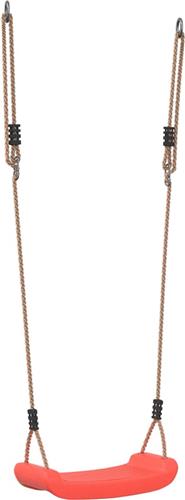 Schommelzitje voor kinderen 1-persoons verstelbaar touw rood