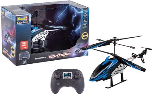 Revell 23806 RC Helikopter - "Lightning" - Easy to Fly met Verlichting en Hoogtesensor - Blauw - 2,4GHz RC Model Kant en Klaar