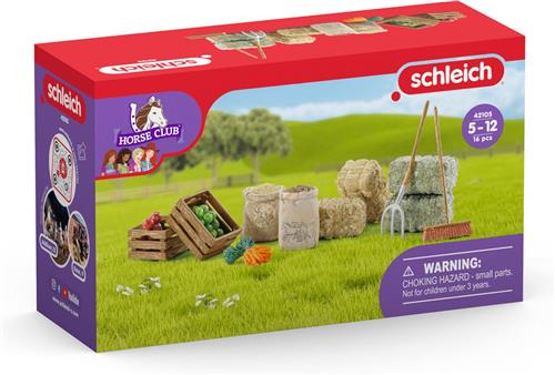 schleich HORSE CLUB - Voederset - Kinderspeelgoed voor Jongens en Meisjes - 5 tot 12 jaar - 42105